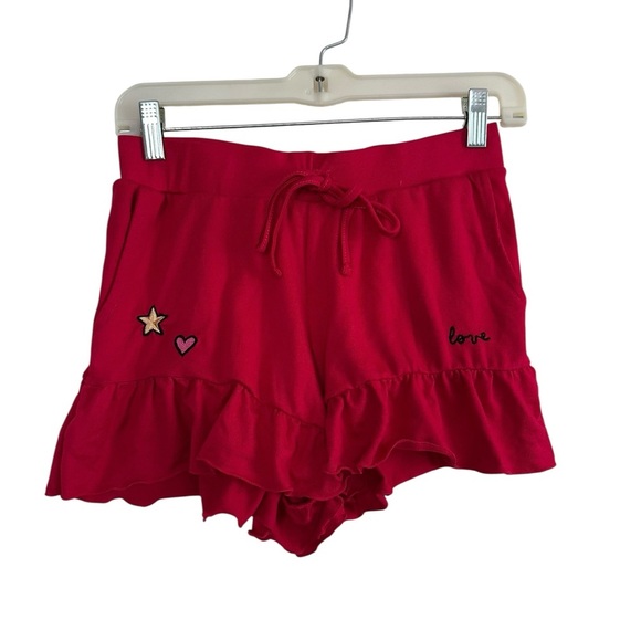 Betsey Johnson Women's Pink Shorts with Embroidered Details Size XS - Picture 1 of 17